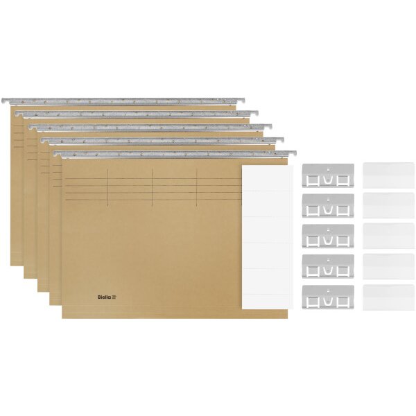 BIELLA Dossier suspendu Set A4 27045600U 27045600U oliv 32x26cm 5 pce.