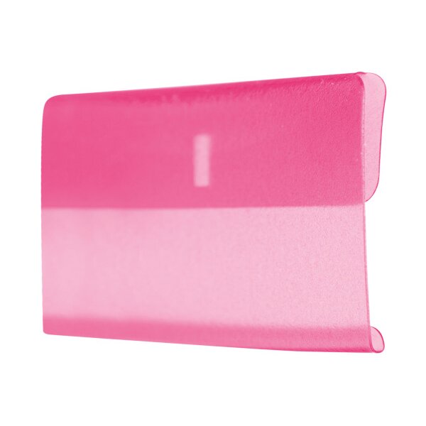 BIELLA Klarsichthülsen 60x30mm 27360240U rosa 25 Stück