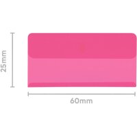 BIELLA Klarsichthülsen 60x30mm 27360240U rosa 25 Stück