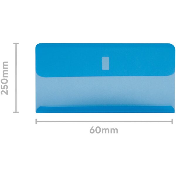 BIELLA Manchons transparent 60x30mm 27360205U bleu 25 pcs.