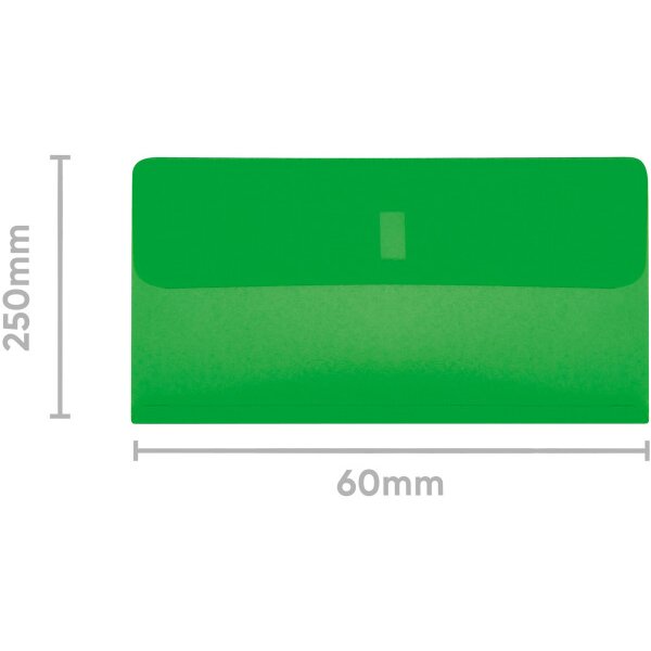 BIELLA Klarsichthülsen 60x30mm 27360230U grün 25 Stück
