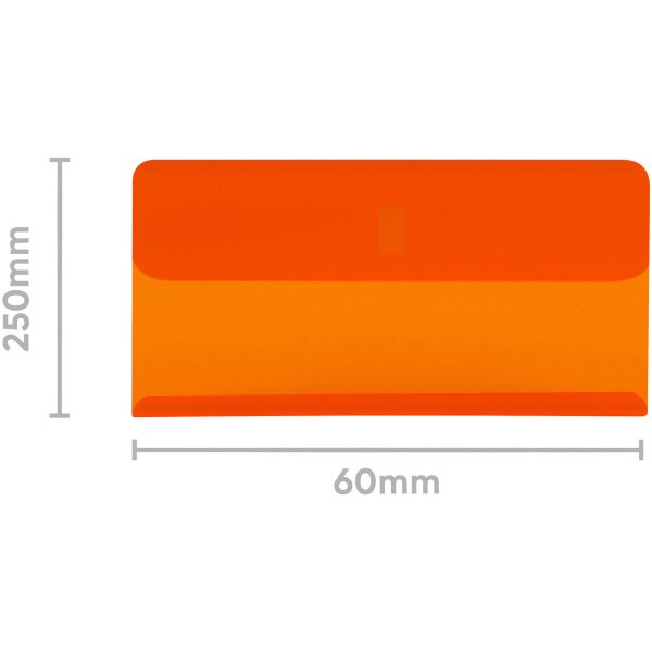 BIELLA Klarsichthülsen 60x30mm 27360235U orange 25 Stück