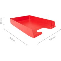 BIELLA Briefablage Parat-Plast A4/C4 30540045U rot