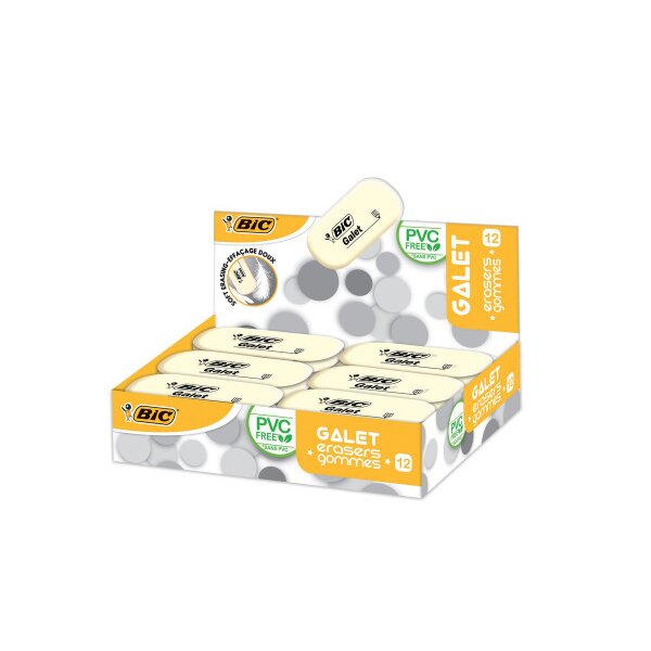 BIC Radiergummi Galet 400847720 12 St&uuml;ck
