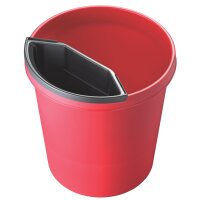 helit Papierkorb "the german", 30 Liter, PE, lichtgrau