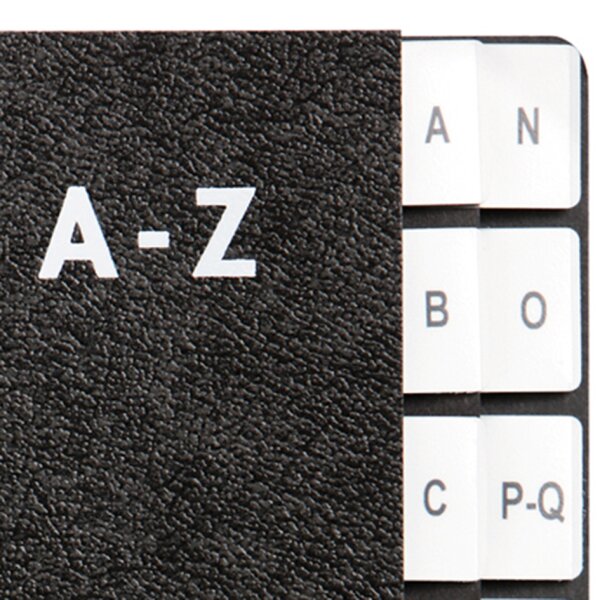 PAGNA Pultordner, DIN A4, 24 F&auml;cher, A - Z, schwarz