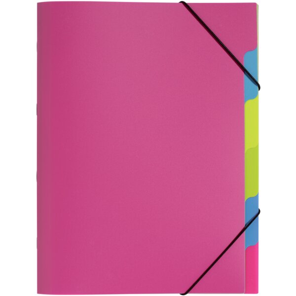 PAGNA Ordnungsmappe "Funky School", DIN A4, PP, 5 Fächer