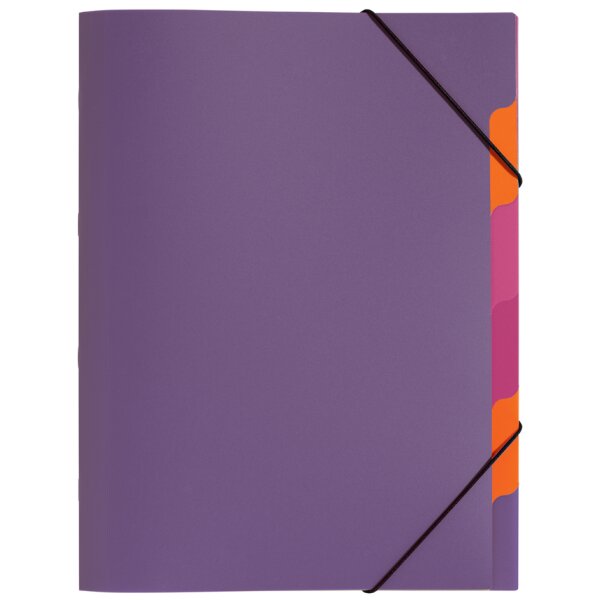 PAGNA Ordnungsmappe "Funky School", DIN A4, PP, 5 Fächer