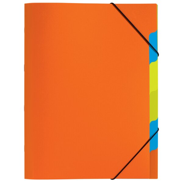 PAGNA Ordnungsmappe "Funky School", DIN A4, PP, 5 Fächer