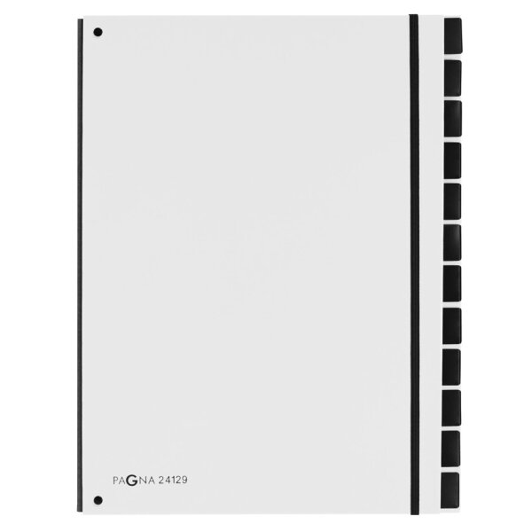 PAGNA Pultordner Trend, DIN A4, 12 Fächer, lindgrün