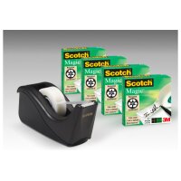 SCOTCH Tischabroller schwarz C60-BK4 inkl. 4 Magic Tape...