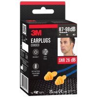 3M Gehörschutzstöpsel 1271, mit Kordel, orange