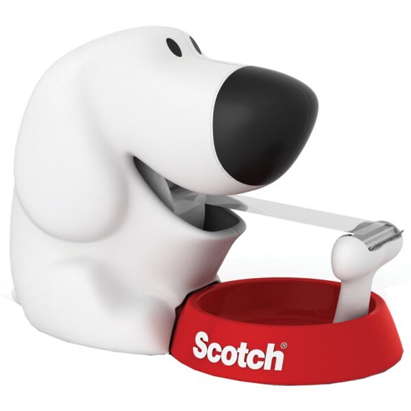 3M Scotch Tischabroller "Dog", in Hundeform, bestückt