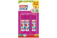 TESA Stick ecoLogo 3x10g 570760020 pink, blister 3 pcs.