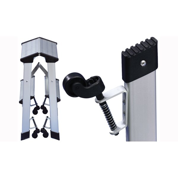 WEDO Klapptritt, aus Aluminium, Tragkraft: 150 kg