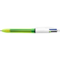 BIC Kugelschreiber Fluo 982868 4 Colours Box, 12 Stück