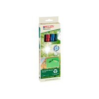 EDDING Permanent Marker 25 E-4 25-E4 Etui, 4-farbig 4...