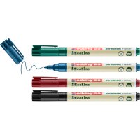 EDDING Permanent Marker 25 E-4 25-E4 Etui, 4-coloré 4 pcs.