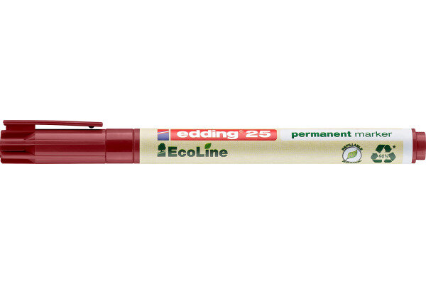 EDDING Permanent Marker 25 EcoLine 25-2 rot