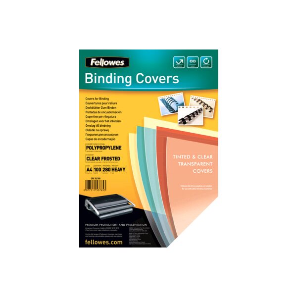 FELLOWES Deckblatt Futura Polypropylen 5376501 100 Stück