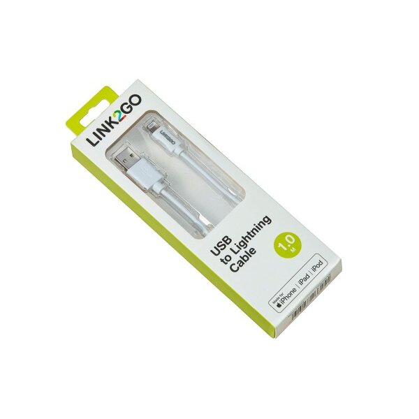 LINK2GO USB-A to Lightining Cable 1m SY1000FWB MFI