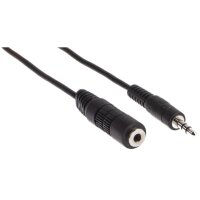LINK2GO Stereo Extenstion Cable SC3111PBB male/female, 5.0m