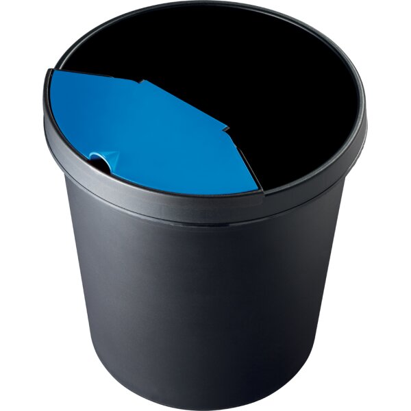 helit Corbeille à papier the german, 18 litres, PE, bleu