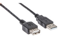 LINK2GO USB 2.0 Cable, A-A US2111MBB male female, 3.0m