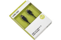 LINK2GO USB 2.0 Cable, A-A US2111MBB male/female, 3.0m