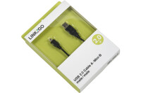 LINK2GO USB 2.0 Cable, A - Micro-B US2313KBB male male, 2.0m