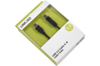 LINK2GO USB 3.0 Cable A-B US3213KBB male male, 2.0m