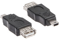 LINK2GO Adapter USB A AD6512BB Mini USB B, female male