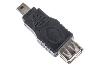 LINK2GO Adapter USB A AD6512BB Mini USB B, female/male