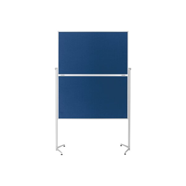 MAGNETOPLAN Design-Moderatorentafel Filz 1151303 blau, klappbar 1200x1500mm