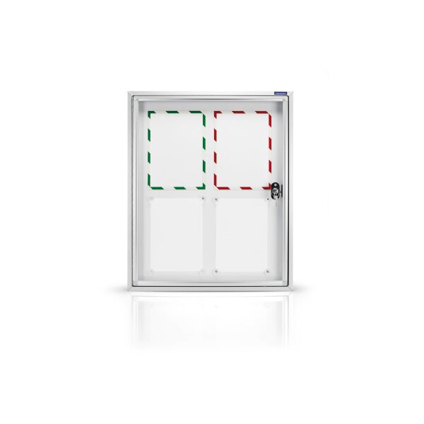 MAGNETOPLAN Schaukasten CC 900x780x65mm 1214100 Outdoor, magnetisch 6x A4