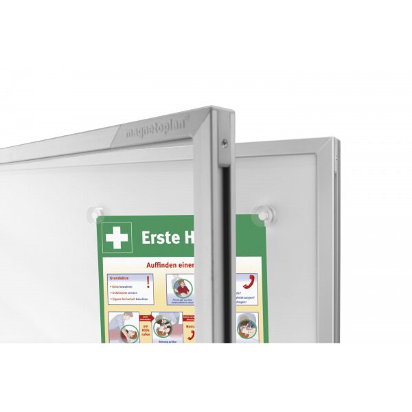MAGNETOPLAN Vitrines daf. SP 112x108x4cm 1215300 Indoor, magnétique 12x A4