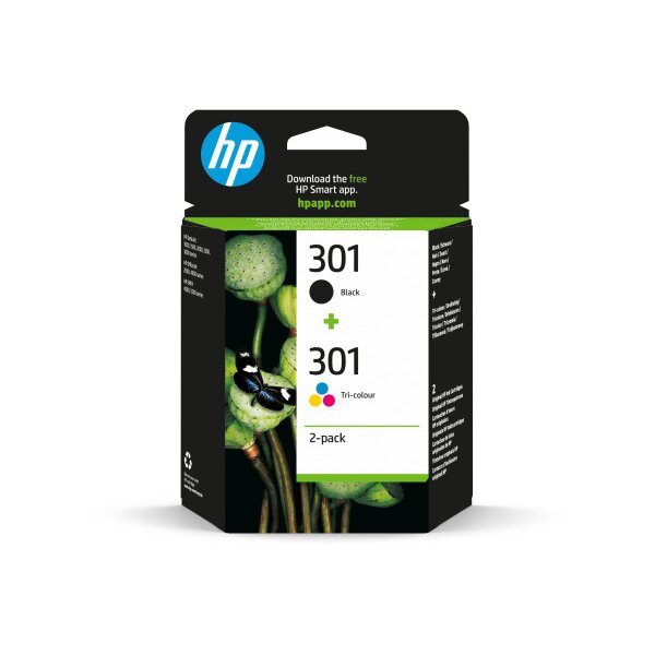 HP Combopack 301 BK/color N9J72AE DeskJet 2050 190/165 pages