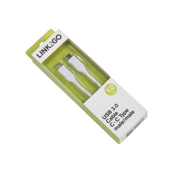 LINK2GO USB 3.0 Cable C-C Type US5013FWB male/male, 1.0m