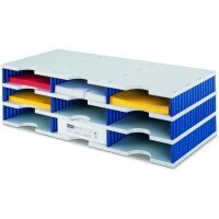 STYRO Ablagesystem styrodoc trio 268-03031.38 grau/blau 9...
