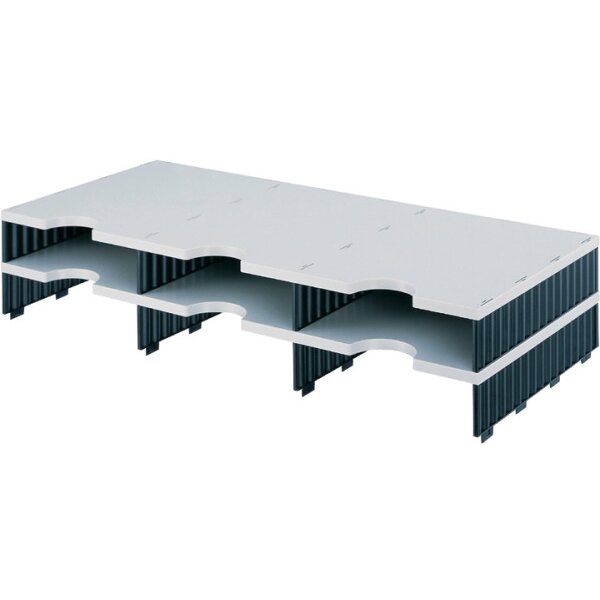 STYRO Styrodoc trio modules supp. 268-13021.98 noir/gris 6 comp.