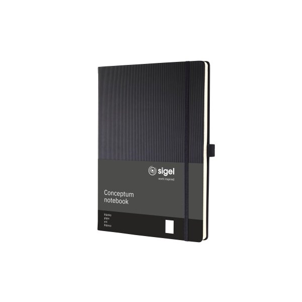 CONCEPTUM Notizbuch 213x295x20mm CO110 blanko schwarz