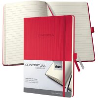 sigel Notizbuch Conceptum, DIN A4, kariert, schwarz