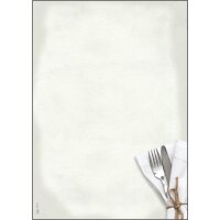 sigel Papier à motif, A4, 90 g/m2, motif Menu...