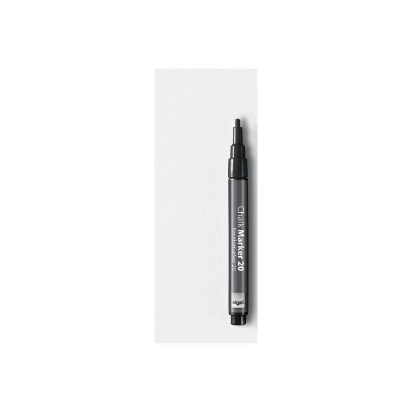 SIGEL Kreidemarker 1-2mm BA177 schwarz 2 Stück