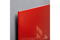 SIGEL Glas-Magnetboard GL242 rot 1300x550x15mm
