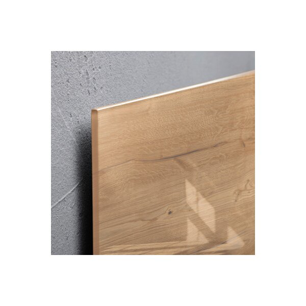 SIGEL Glas-Magnetboard GL247 Natural-Wood 1300x550x15 mm