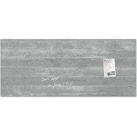 SIGEL Glass Aimantboard GL248 béton 1300x550x15 mm