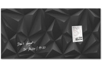 SIGEL Glass Aimantboard GL261 Black-Diamond 910x460x15mm