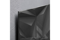 SIGEL Glas-Magnetboard GL261 Black-Diamond 910x460x15mm