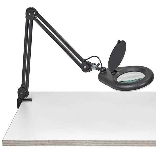 MAUL LED-Lupenleuchte MAULviso, Klemmfuss, schwarz